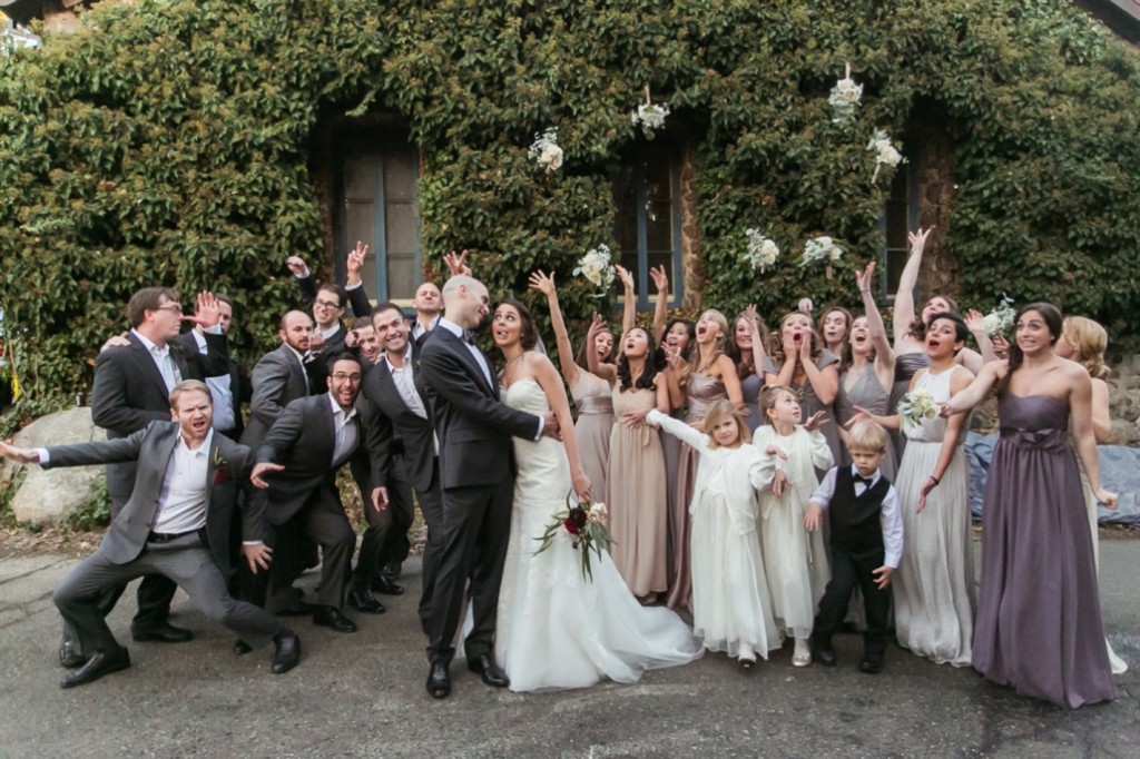 Dana Zachariah winter bride Jason Hinijosa love story Miners Foundry Nevada City Northern California rustic Wedding Jessica Fairchild Photography winter wedding bridal party