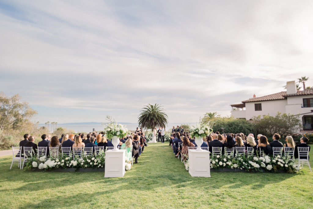 Bacara Wedding Ceremony Lower Lawn