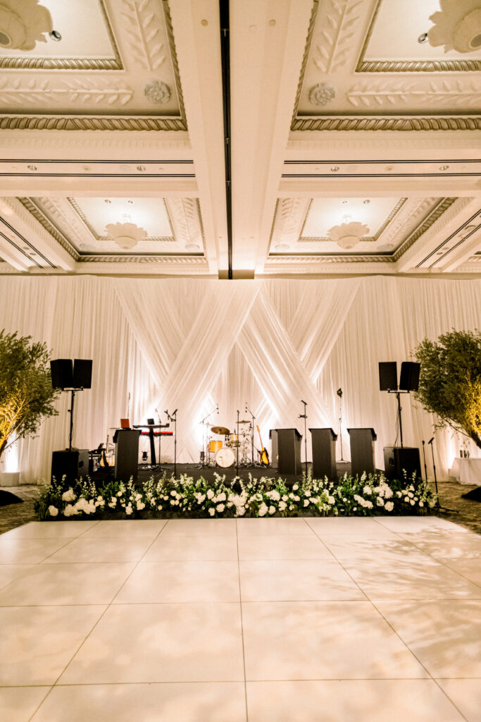 Ballroom dance floor at a wedding at the Bacara Santa Barbara